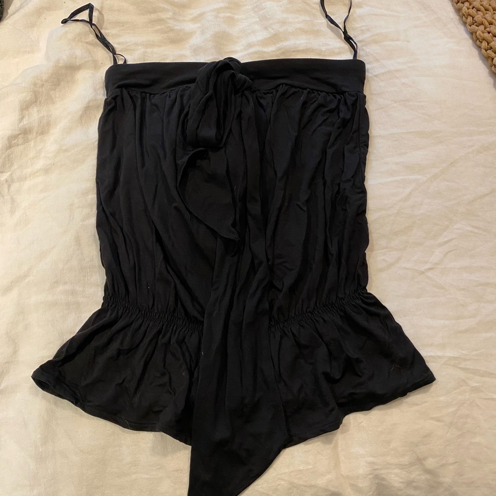 Loft black strapless top